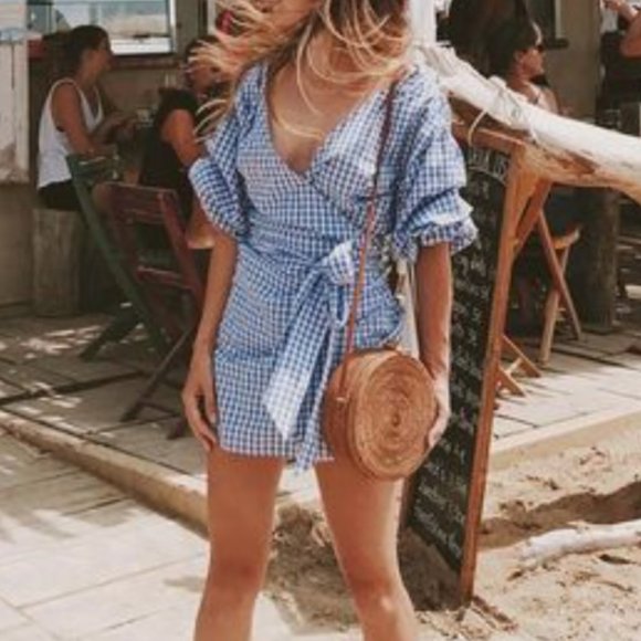 MLM Label Salo Wrap Dress Sz M NWOT - Picture 2 of 2